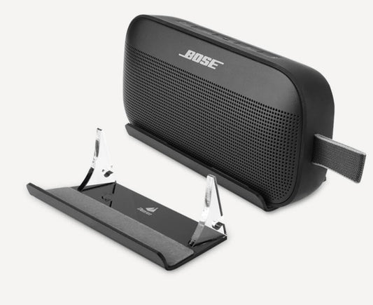 Coyktonty Speaker Stand Holder for Bose SoundLink Flex Mounted Transparent Show Stand Acrylic Display Shelf Support Cradle Bracket