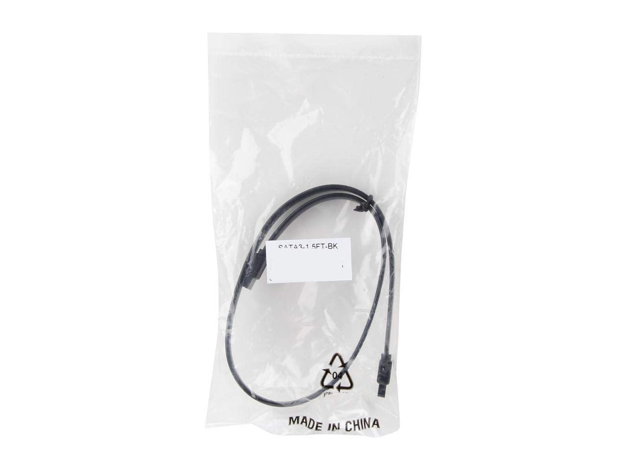 Nippon Labs SATA3-1.5FT-BK 18-Inch SATA Cable, Black