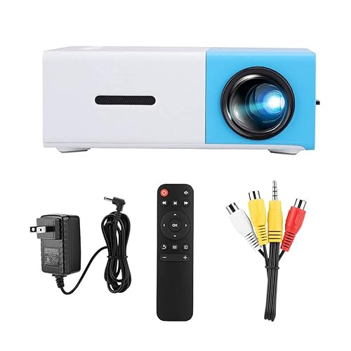 LED Projector, Mini Video 1080P HD Portable LED Projector Home Theater Movie Projector 20-80 Inch Projection 1920*1080 Resolution Video Projector
