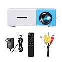 LED Projector, Mini Video 1080P HD Portable LED Projector Home Theater Movie Projector 20-80 Inch Projection 1920*1080 Resolution Video Projector