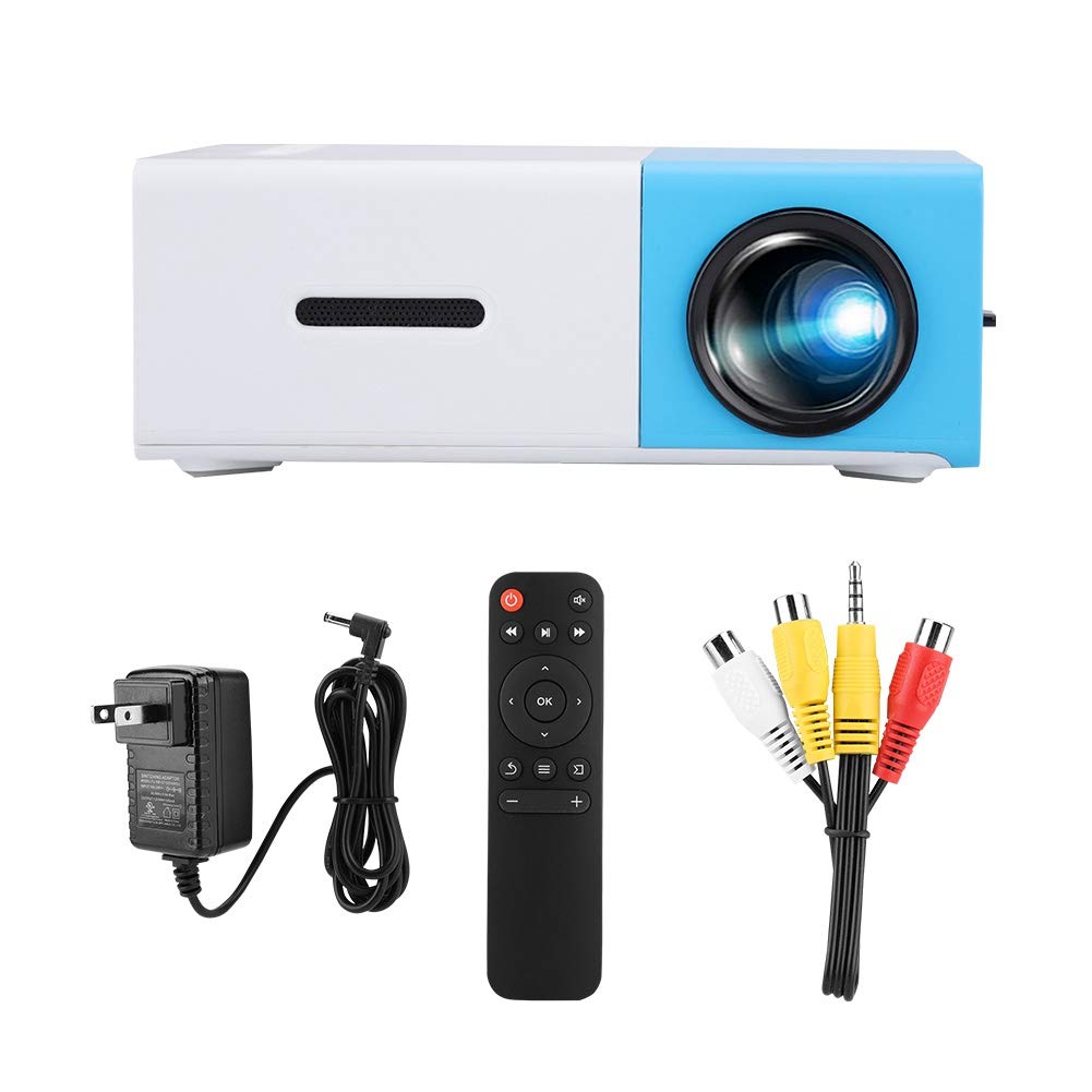LED Projector, Mini Video 1080P HD Portable LED Projector Home Theater Movie Projector 20-80 Inch Projection 1920*1080 Resolution Video Projector