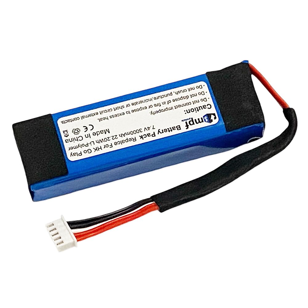 MPF Products 3000mAh GSP102910201 Battery Replacement Compatible with Harman Kardon Go Play Mini Portable Bluetooth Speaker