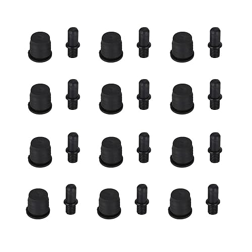 Flushbay 12 Packs Speaker Grill Guides Speaker Grill Peg Kit Set Speaker Buckles Snap Button Fasteners for Speaker Parts Accessories (035)