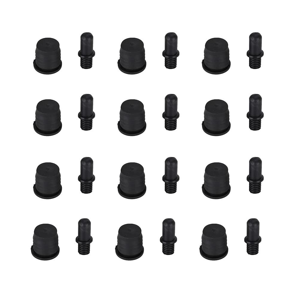Flushbay 12 Packs Speaker Grill Guides Speaker Grill Peg Kit Set Speaker Buckles Snap Button Fasteners for Speaker Parts Accessories (035)
