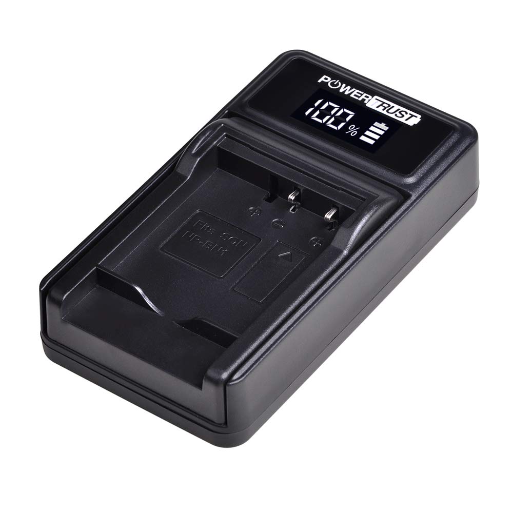PowerTrust 1x NP-BN1 NPBN1 Battery and LED USB Charger for Sony DSC TX9 T99 WX5 TX7 TX5 W390 W380 W350 W320 W360 QX100 W370 W730 W150 Camera Batteries