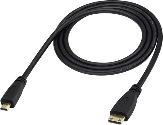 zdyCGTime Micro hdmi Socket Male to Mini hdmi Male Converter,high Speed Micro hdmi Cable 4k,Compatible with Digital Cameras, Tablet,Monitors,and Other