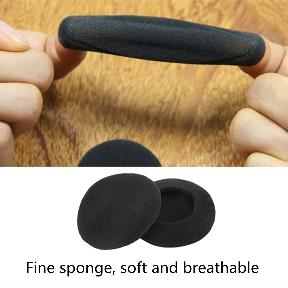 4 Pairs (2.4") Replacement Foam Earpads Ear Cushion Covers Compatible with Logitech H600 H330 H340 and Sony MDR-G45LP MDR-G55LP MDR-G410LP MDR-G101LP