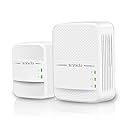 Tenda AV1000 WiFi Powerline Adapter Kit with Gigabit Ports, Powerline Extender with AC650 Dual Band WiFi, Plug and Play, for HD/3D/4K Video Streaming