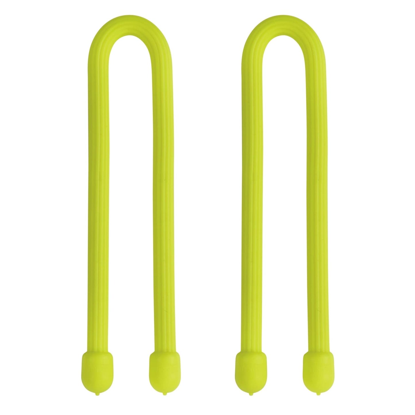 Nite Ize 2-Pack Gear Tie Reusable Rubber Twist Tie, 6" - Neon Yellow (6-Pack)