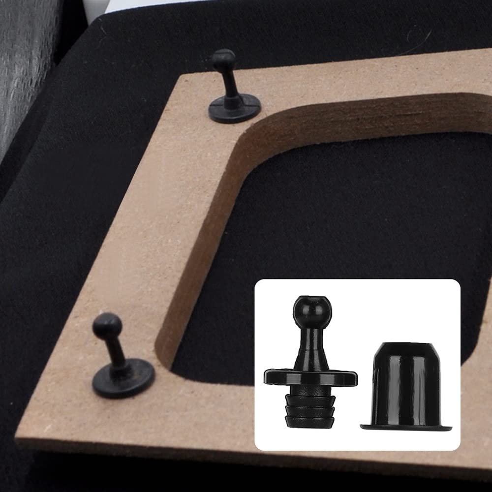 UtySty 12 Pairs Speaker Grill Guide Pegs Kit Snap Fastener Fixing Buckle Sound Box Net Cover Frame Body Socket Button Peg Clips Audio Mesh Enclosure