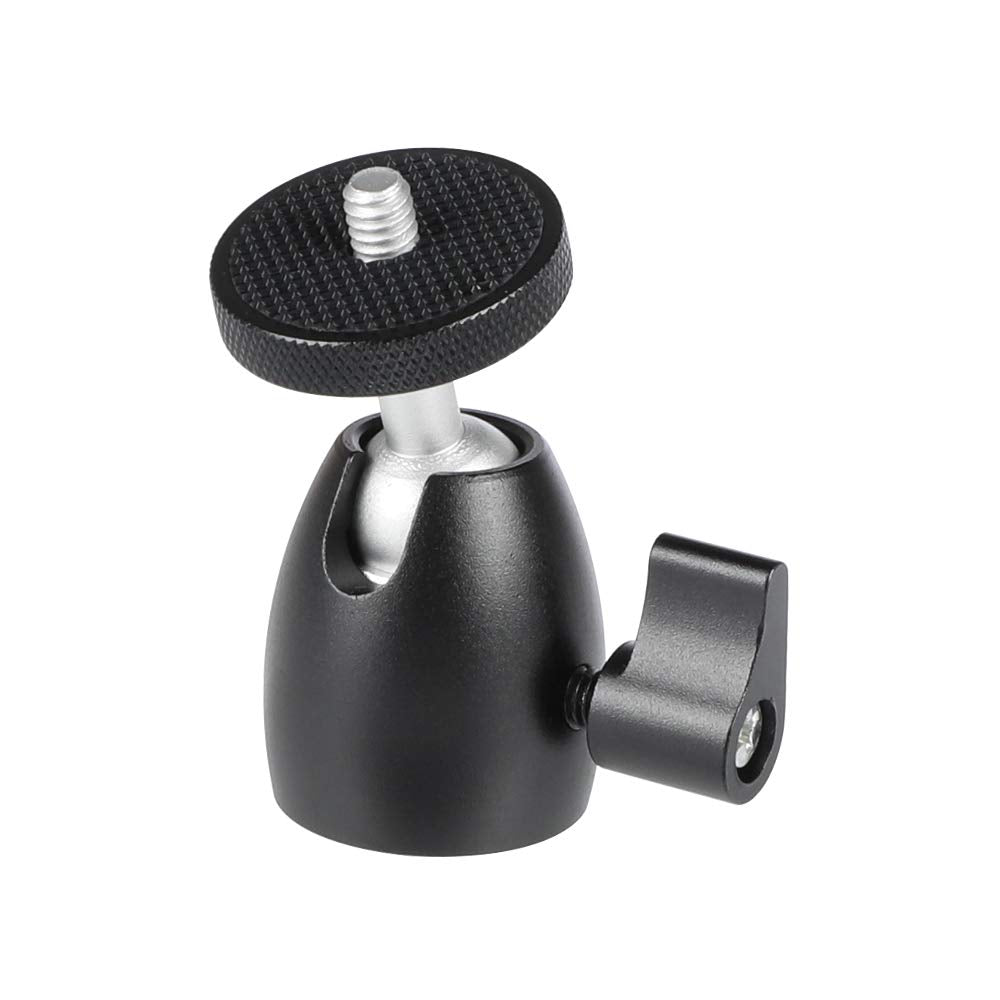 Kayulin Mini Ball Head with 1/4 inch Screw for Monopod Tripod Light Stand