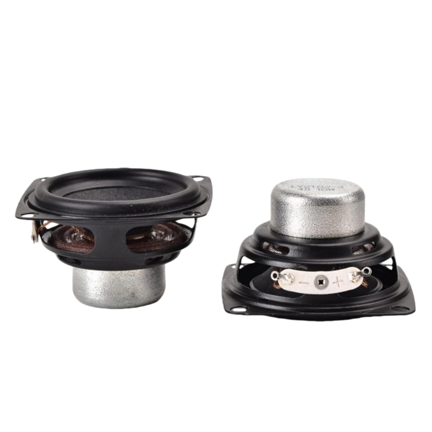 2 pcs 2 inch 53mm 4? 10W Flat-Dome Dual-Magnet Full-Range Speaker Drivers for Bluetooth Speakers