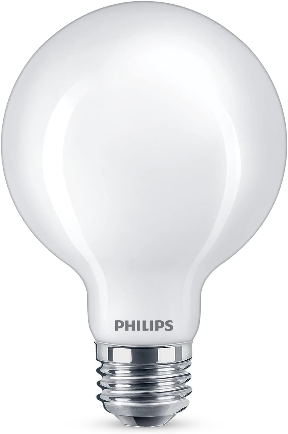 PHILIPS LED 60W G25 2-Pack Ultra Definition Daylight (5000K) 500 Lumen (5W = 60W) Dimmable Frosted Flicker-Free Light Bulbs