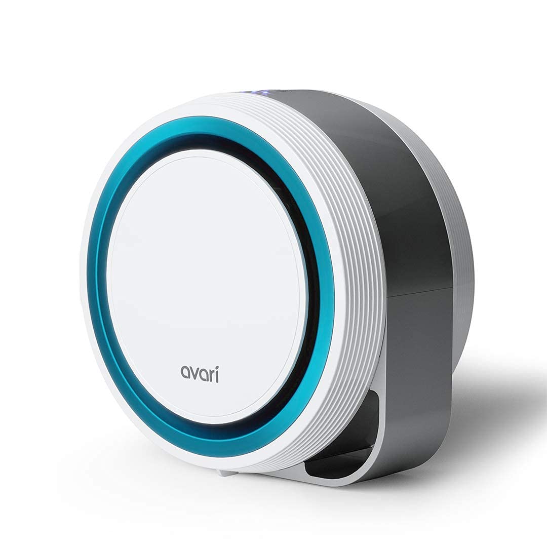 AVARI™ 525 Blue Desktop Personal Air Purifier made in Korea. Filtering Personal Breathing Zone. Ultra Quiet Electro-Static Filters to 0.1 Micron