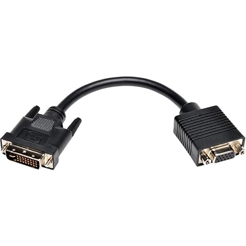 TRIPP LITE P120-08N 8-Inch DVI to VGA Cable Adapter DVI-I Dual Link M to HD15 F