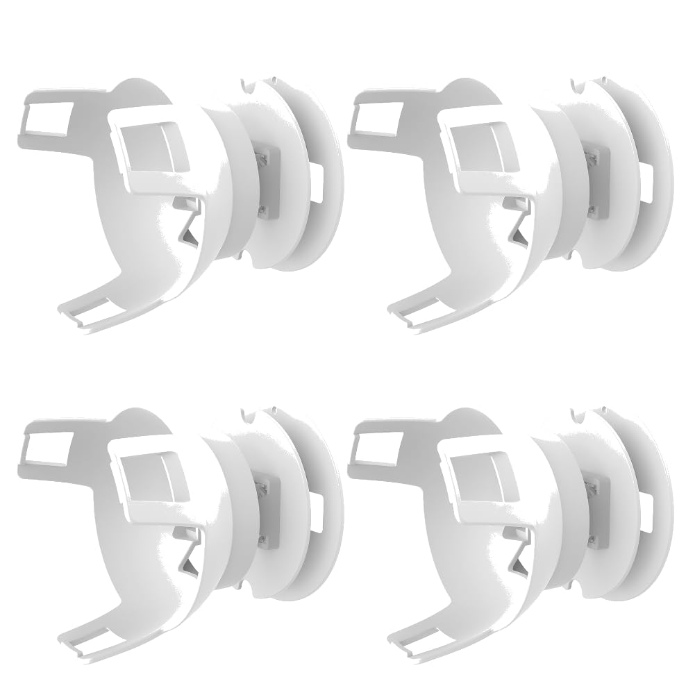 ALINUOYQ 4Pack Wall Mount Rack for Echo Pop, Stand Mount with Integrated Cable Management, Space Saving Mini Speaker Holder