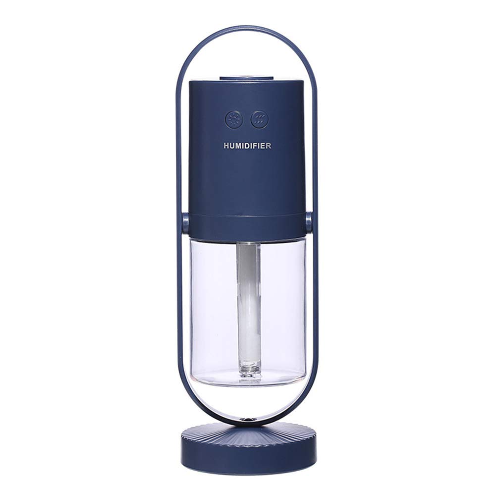 Acrodi Mini USB Portable Air Purification Sprayer Lantern Humidifier for Car, Travel, Office, Baby Bedroom with Night Light, Dark blue