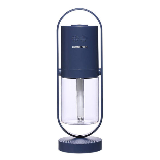 Acrodi Mini USB Portable Air Purification Sprayer Lantern Humidifier for Car, Travel, Office, Baby Bedroom with Night Light, Dark blue