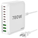 GUSISHU 780W USB C Charger Block Fast 10-Port USB C Charging Station GaN PD 120W Laptop Charger Adapter for MacBook Pro/Air, DELL, iPad, iPhone