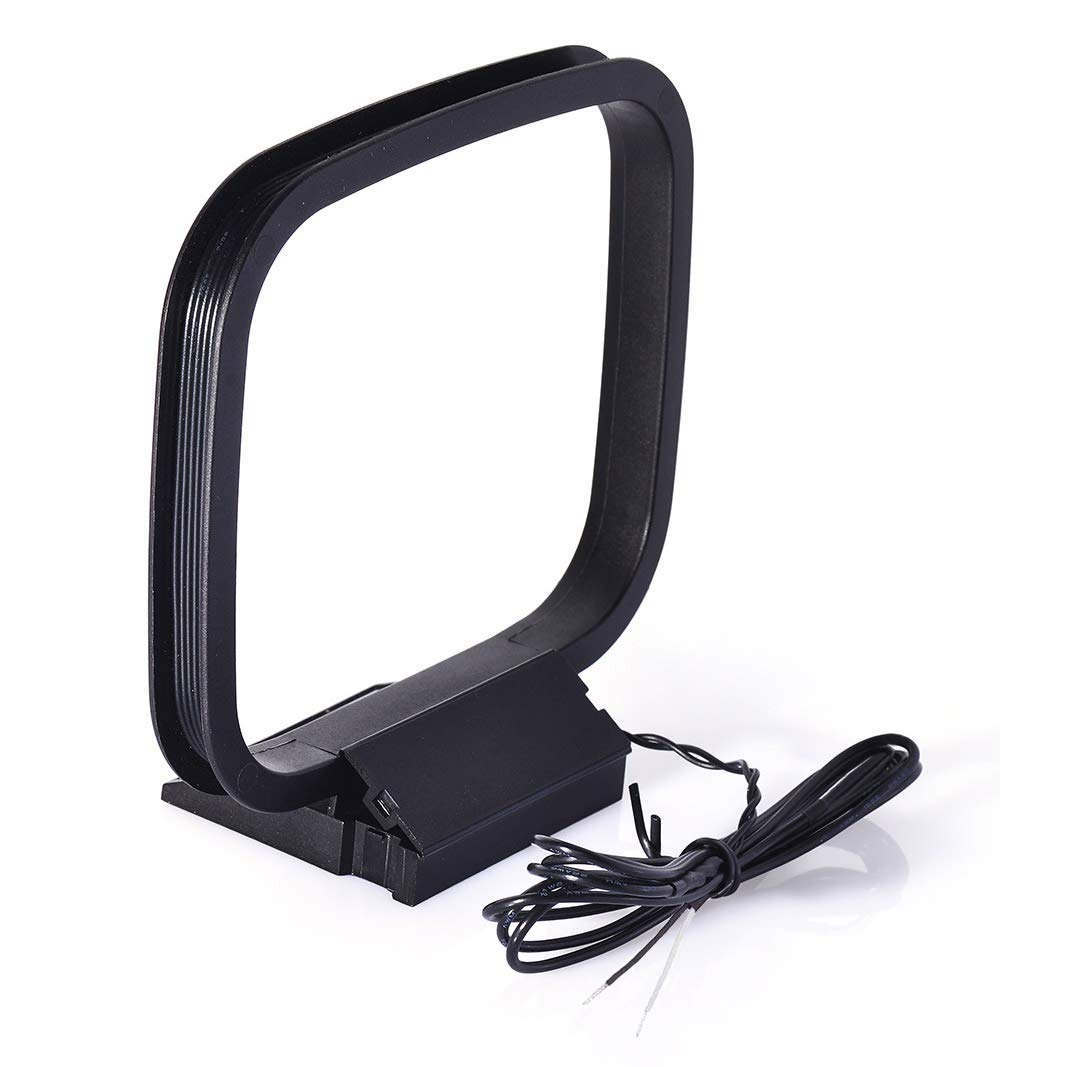 Bingfu AM Loop Antenna with 2 Pin Bare Wire Compatible with Pioneer Onkyo Yamaha Marantz Pyle Indoor Radio Bluetooth Home Stereo Receiver AV Audio