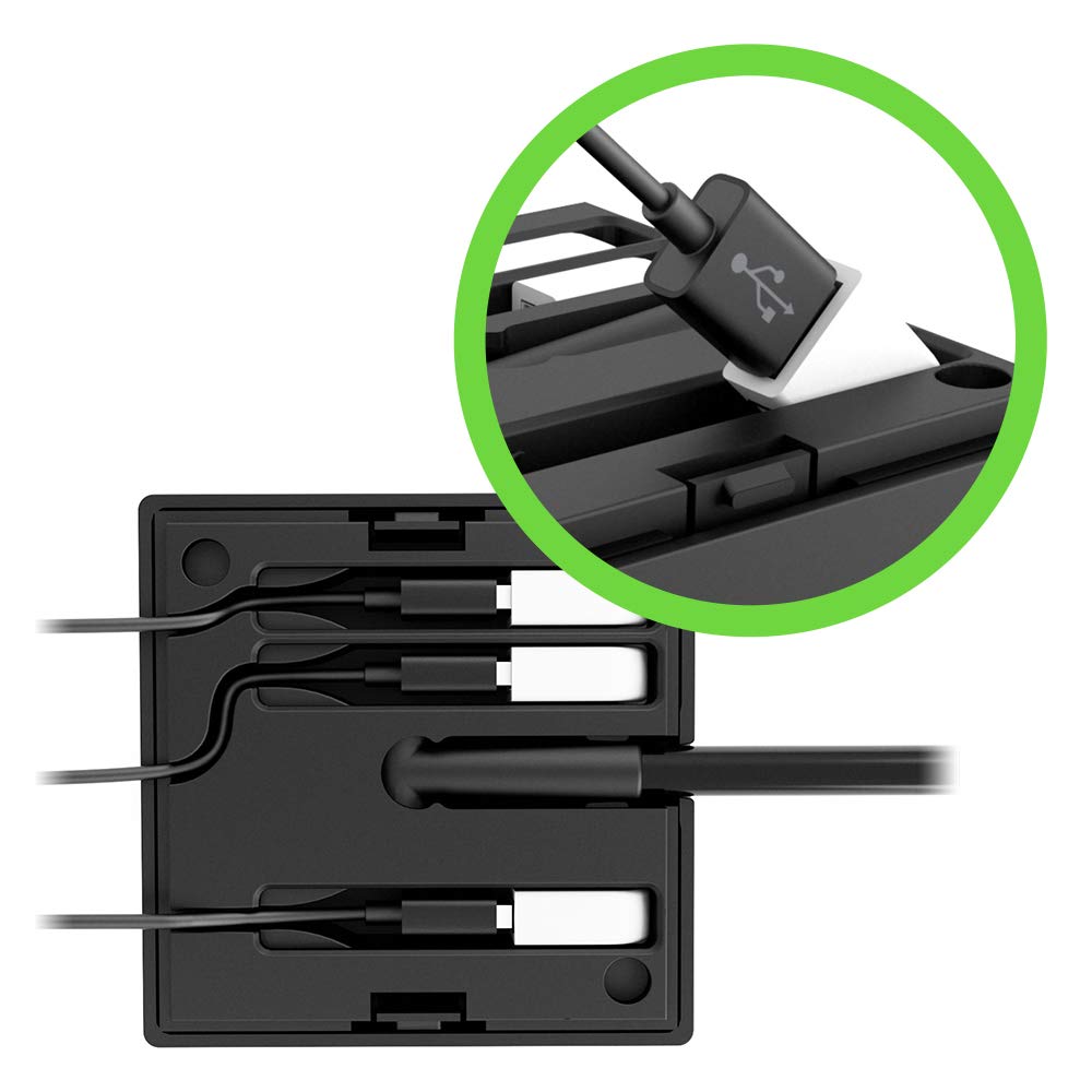 Belkin Power Strip Surge Protector - 4 Multiple Outlets & 4 USB Charger Ports, Cube Outlet Extender for MacBook, iPhone 11/12 Pro Max, Galaxy
