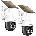 aosu Solar Camera Security Outdoor - Security Cameras Wireless Outdoor with 360° Panoramic View, Human Auto Tracking, 2K Night Vision, Compatible