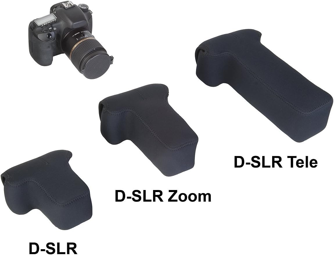 OP/TECH USA Soft Pouch - Compact digital camera case, lightweight accessories pouch, sleek neoprene sleeve for DSLR, perfect for backpacks & travel
