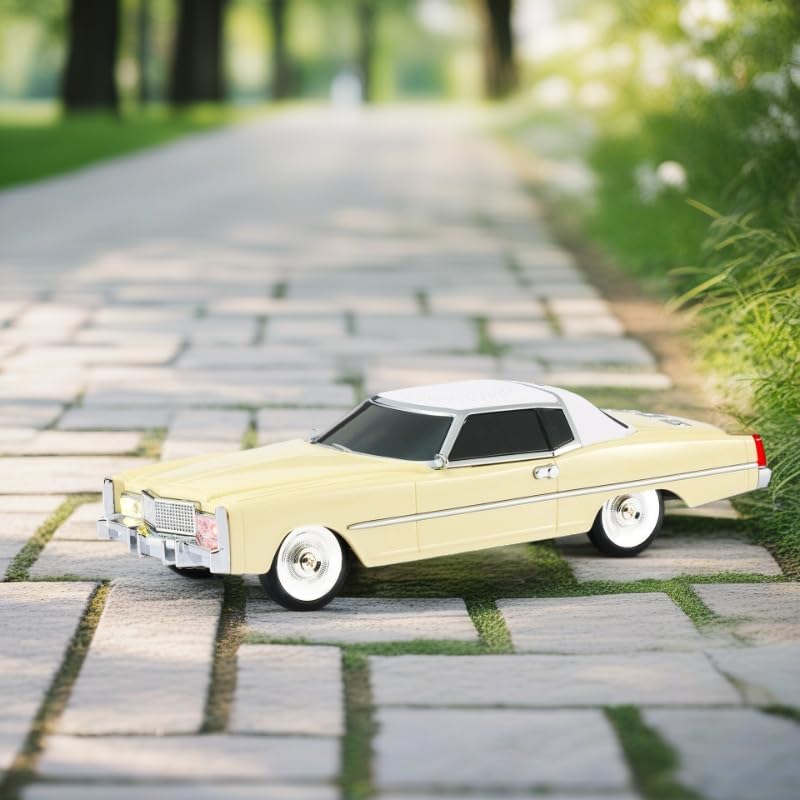 WSTER WS-1966 Retro Sedan Bluetooth Car Replica Speaker - HD Stereo, TWS, FM, USB/TF, LED Lights, Type-C - Portable Model Car Speaker with Mic