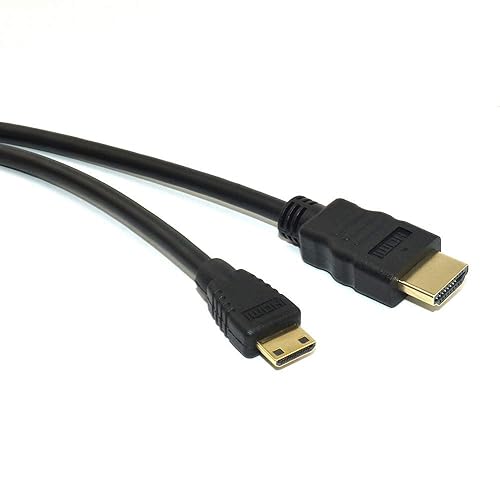 AlyKets 10ft HDMI to Mini HDMI Cable, Camera Data Cable for Nikon D3400, D3500, D7500, D850, D810, D7000, D500, Canon EOS R, RP, 5D Mark IV, 6D Mark