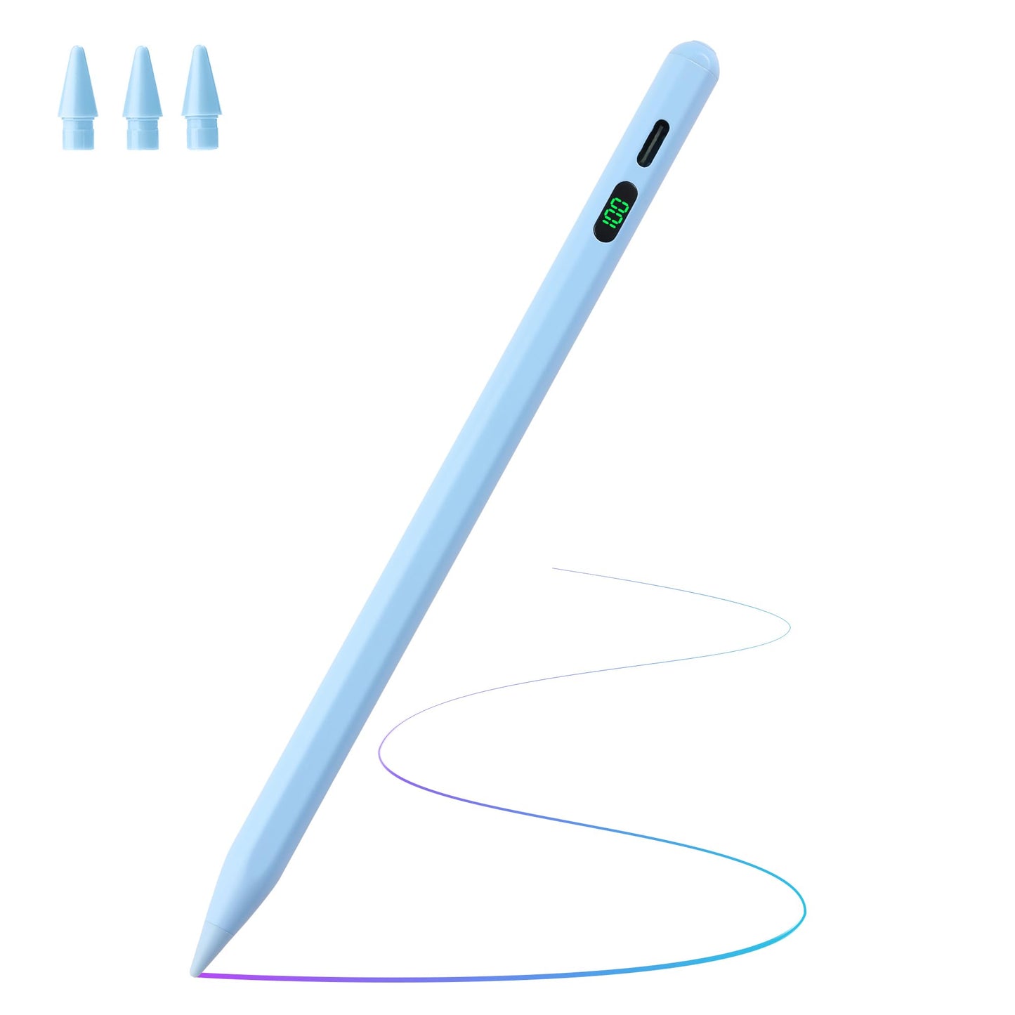 Pencil for Apple, Tilt Sensitivity Palm Rejection, Stylus Pen for iPad A16 11/10/9/8/7/6 Generation, iPad Pro 12.9"/13in/11-inch M4, iPad Air
