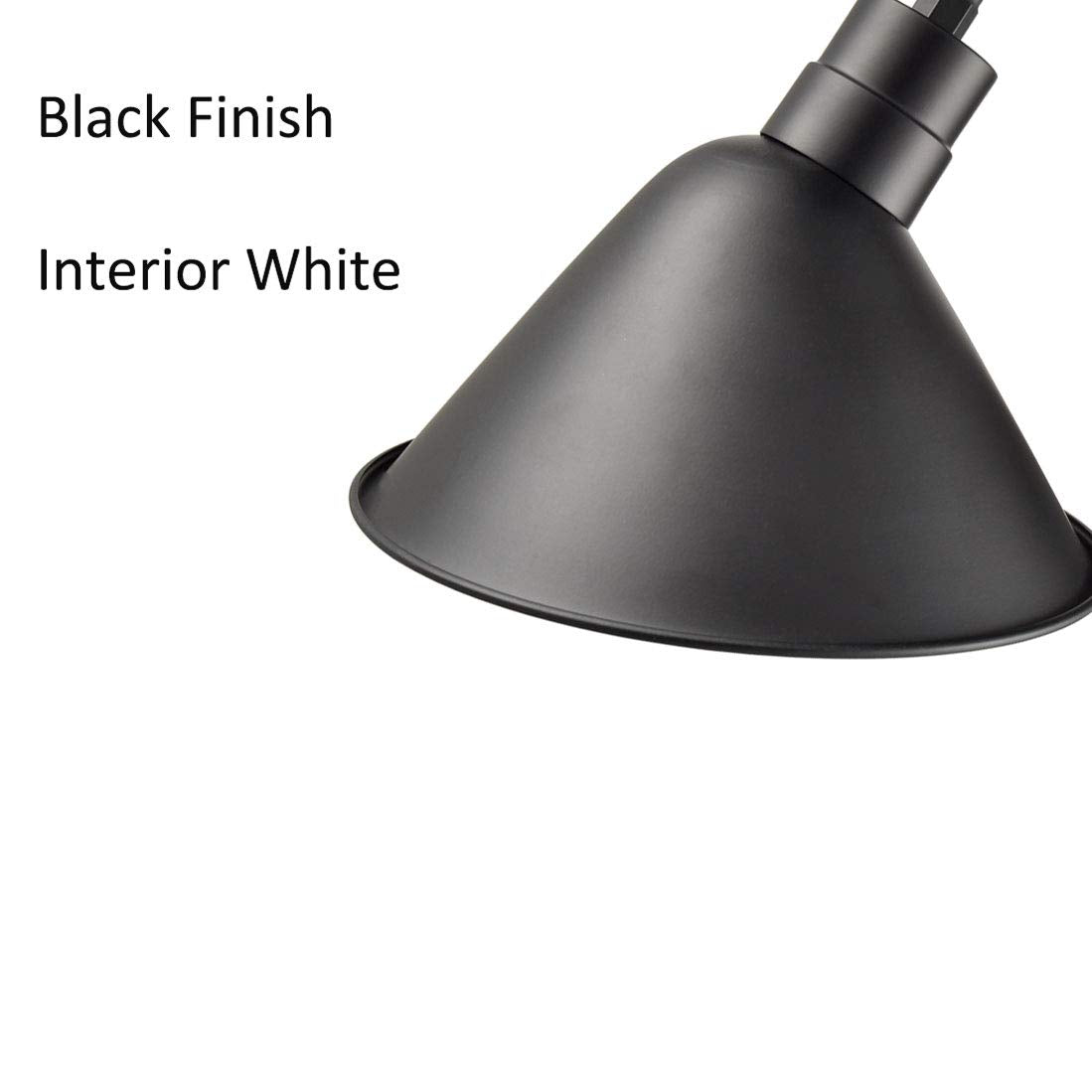 DIRYZON Industrial Gooseneck Wall Sconces Antique Black Barn Light for Kitchen Sink Patio Porch Set of 2