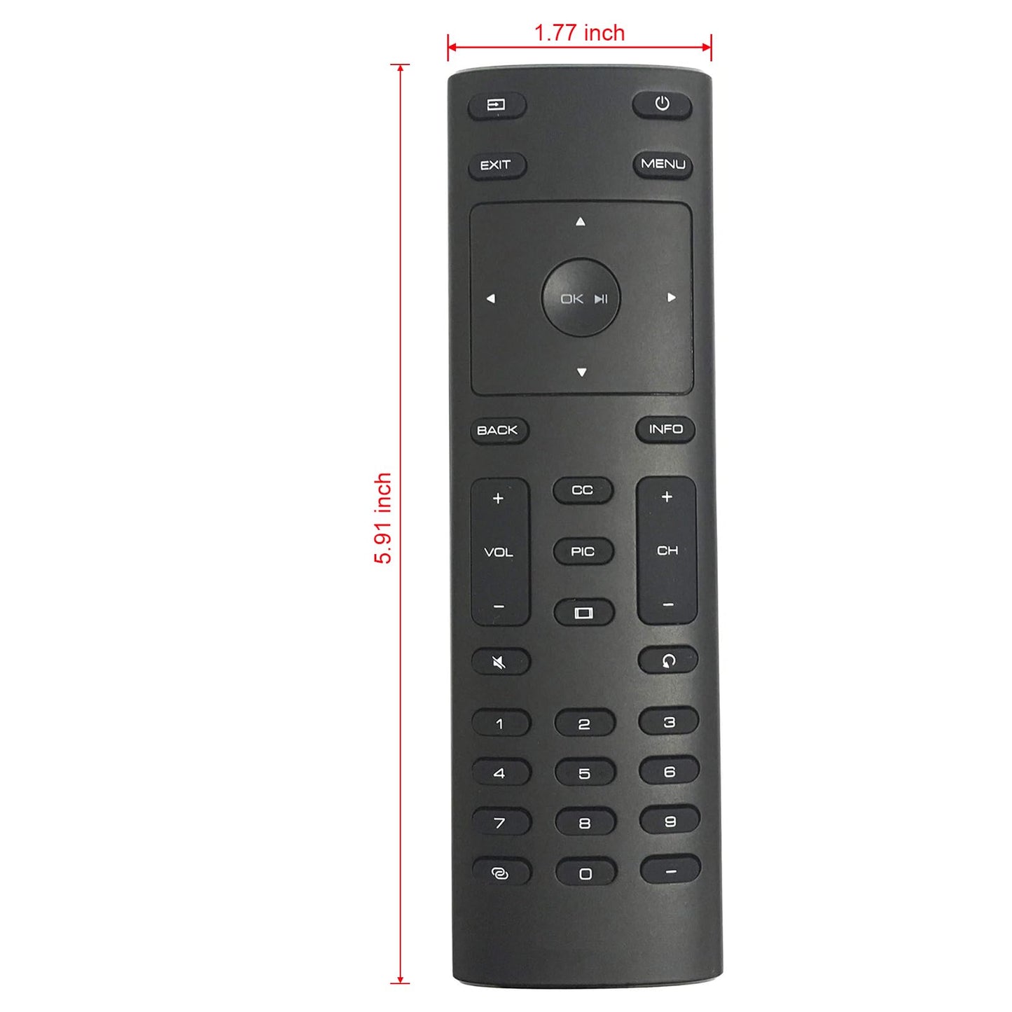 XRT135 Replacement Remote Control for Vizio Smart TV E43E2 E43-E2 E50E1 E50-E1 E50XE1 E50X-E1 E50E3 E50-E3 E55E1 E55-E1 E55E2 E55-E2 E60E3 E60-E3