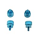Hahiyo Anodized Aluminum Thumbscrews 6#-32 Thread Size Large Knurled Head Cage Mounts Hand Tighten Easy to Grip and Turn Not Damage Inside Sturdy