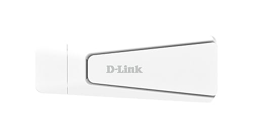 D-Link AX18U AX1800 Wi-Fi 6 USB Adapter, MU-MIMO, Dual Band, Foldable Antenna, WPA3, USB 3.0, Compatible with Windows 11/10