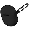 Geiomoo Silicone Case Compatible with Google Pixel Buds A-Series, Google Pixel Buds 2, Protective Cover with Carabiner (Black)
