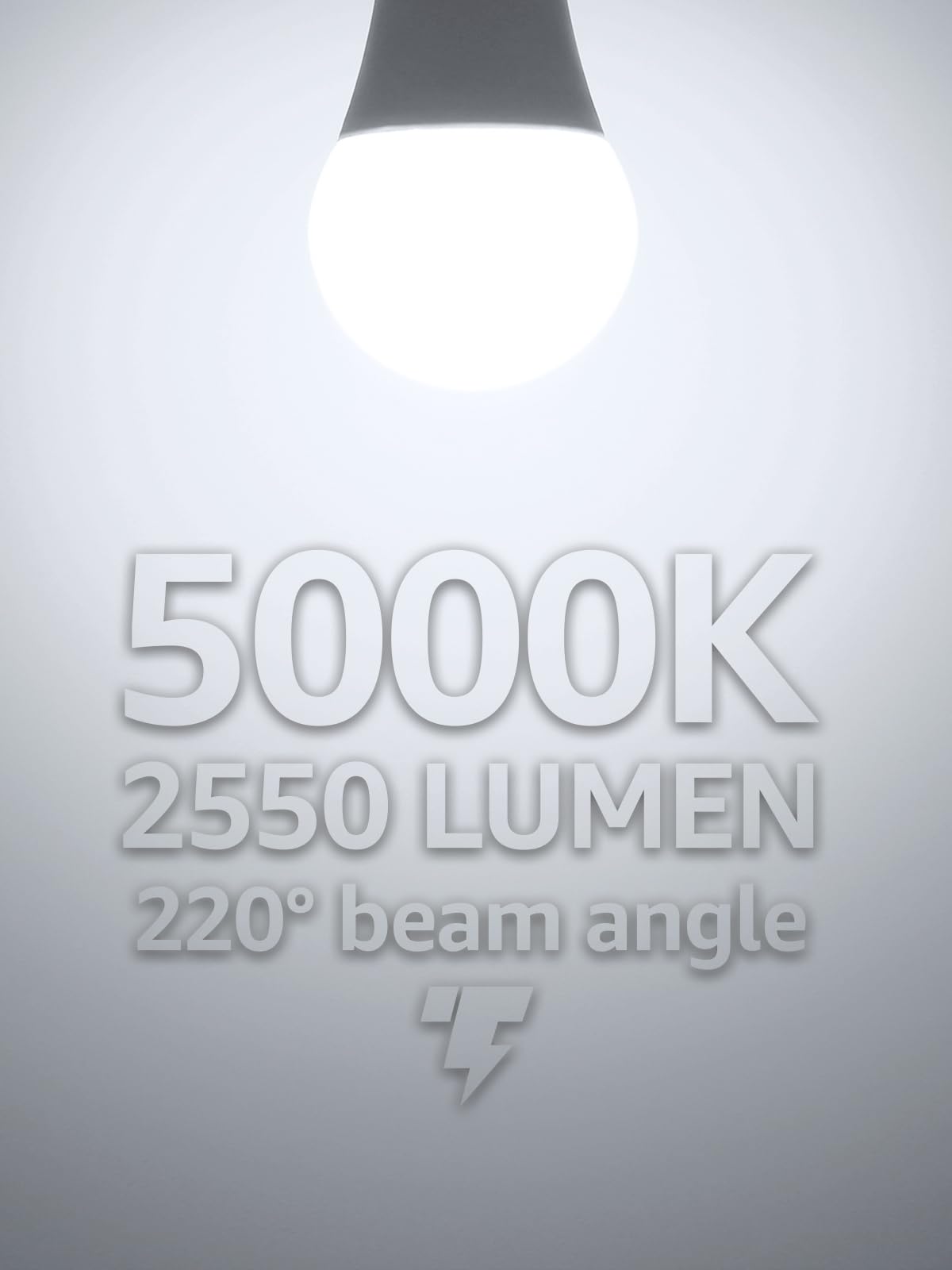 TORCHSTAR 2-Pack A21 LED Light Bulbs Dimmable Super Bright Light Bulb 5000K