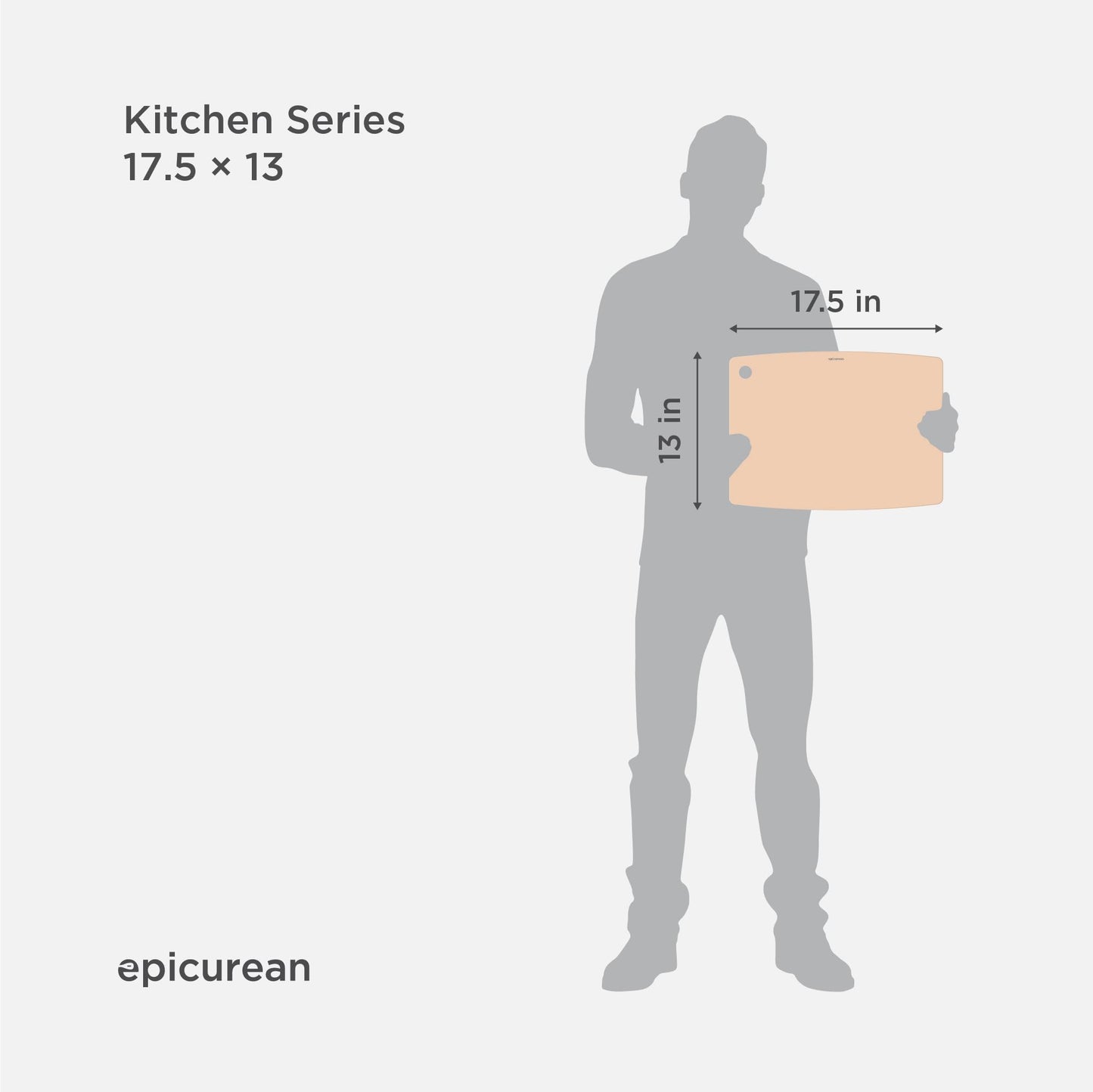 Epicurean Kitchen Series Cutting Board, 17.5-Inch × 13-Inch, Natural