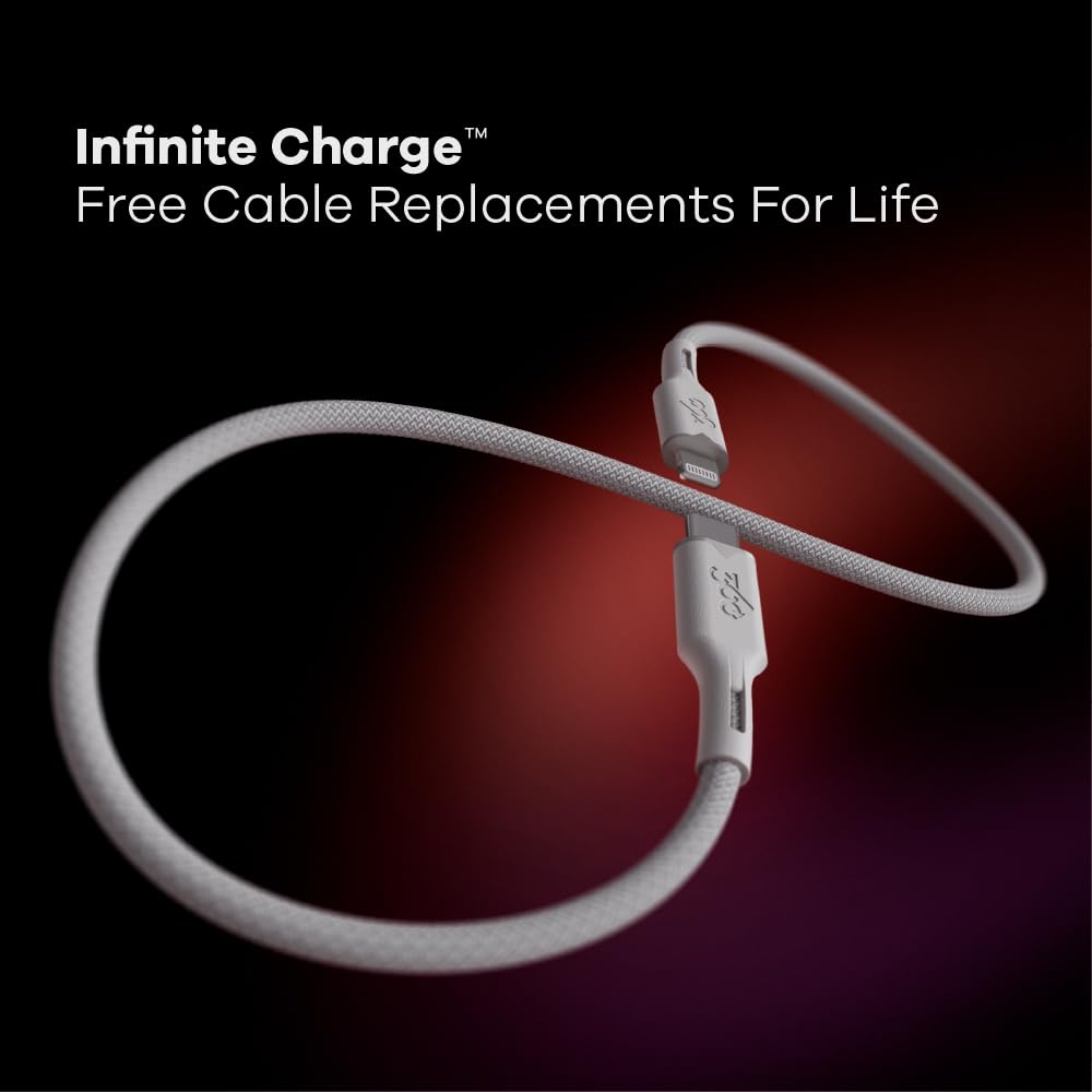 360 Electrical Lightning to USB-C Charging Cable - 5ft, MFi Certified, Fast Charge Compatible, Durable & Tangle-Free