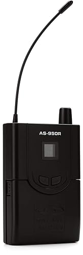 Galaxy Audio AS-950R Wireless in-Ear Monitor Receiver (470-494 MHz),Black