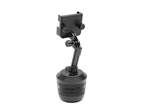 WeatherTech CupFone Two View with Extension - Adjustable, Universal Cup Holder Cell Phone Mount Car & Truck Accessory - Best Design for iPhone