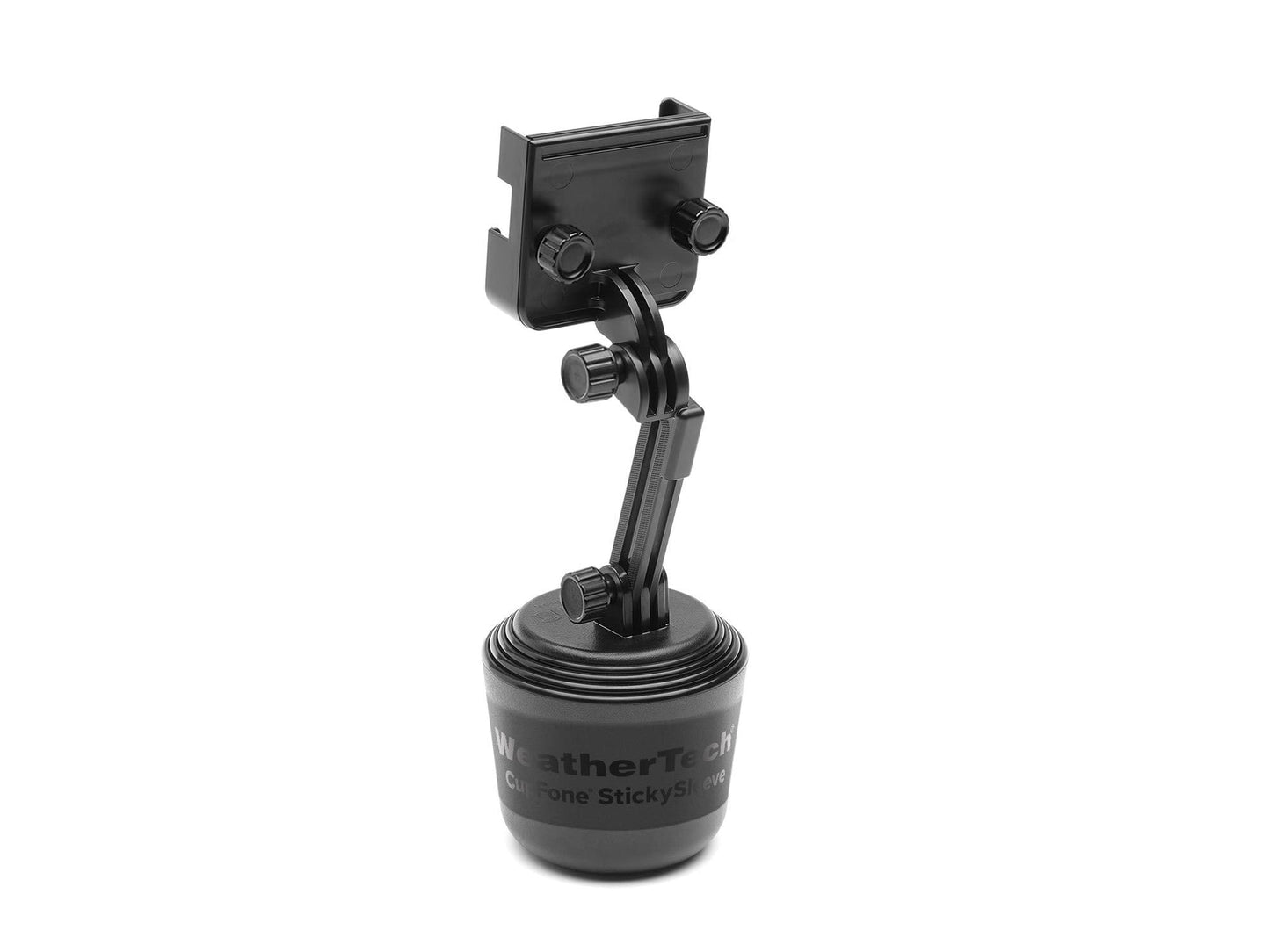 WeatherTech CupFone Two View with Extension - Adjustable, Universal Cup Holder Cell Phone Mount Car & Truck Accessory - Best Design for iPhone