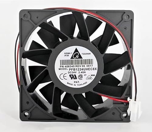 Javosaw PFB1224UHEC8X Inverter Cooling Fan PFB1224UHEC8X DC24V 2.40A 5800RPM 12CM Large Air Volume Cooling Fan