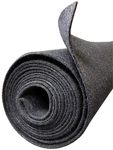 Polymat Quality 3ft X 48" Wide Charcoal Speaker Box Carpet Sub Box Polymat Carpet Truck Car Trunk Liner, Dash Cover, Interior Headliner Automotive