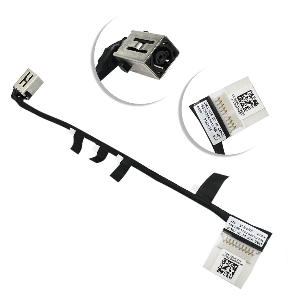 Zahara DC Power Jack Cable Charging Port Replacement for Dell Inspiron 7000 15Plus 16Plus 7610 7510 450.0N304.0011 M84TD, 0M84TD