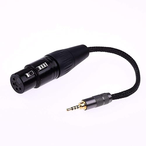GAGACOCC TRRS 2.5mm Male to 4 Pin XLR Female Balanced Audio Cable HiFi Cable Headphone Cable Compatible with Astell&Kern AK240 AK380 AK320 onkyo…