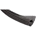 Braided Sleeving, 0.500" In., 10 Ft., Black