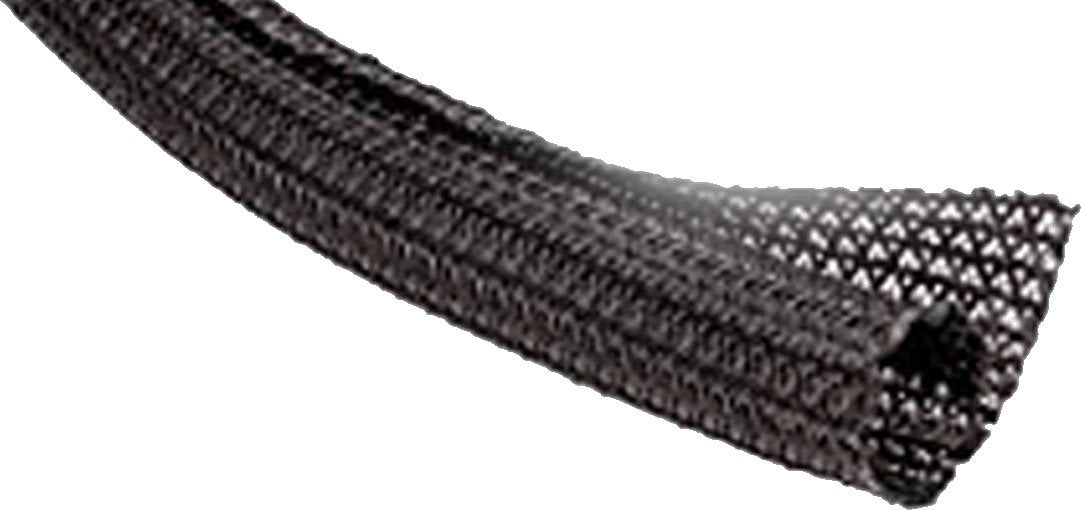 Braided Sleeving, 0.500" In., 10 Ft., Black