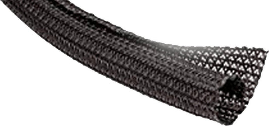 Braided Sleeving, 0.500" In., 10 Ft., Black