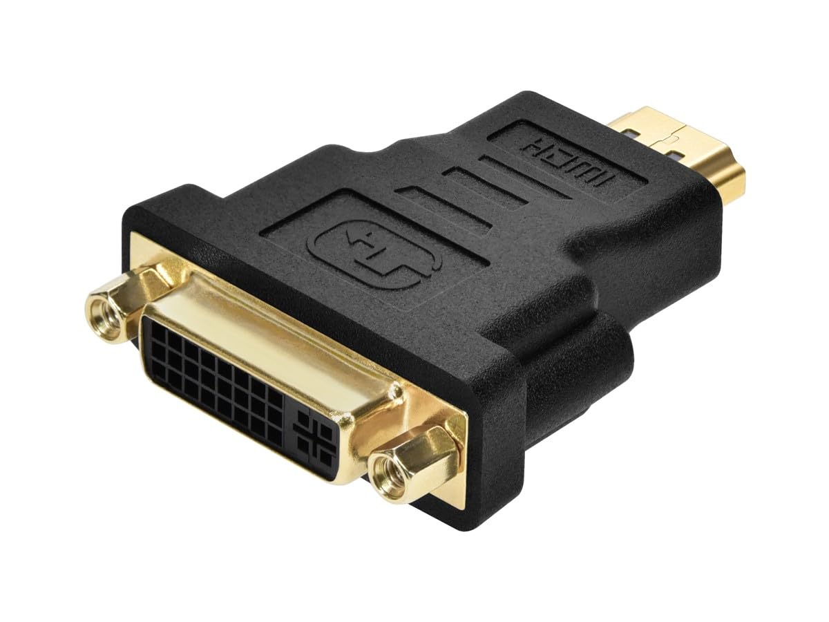 Monoprice HDMI Male to DVI-D Single Link Female Adapter - for Use with Computer's Video Card, DVD Player, Blu-ray Disc Player, Gold Plated Connectors