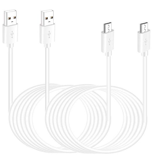2 Pack 16.4FT Micro USB Cable Extension Power Cord for Wyze Cam YI Camera,Ring Indoor Cam (2nd Generation),PS4 Controller Charger Cord Long Old